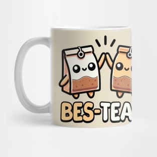 Bes-teas! Cute Teabag Pun Cartoon Mug